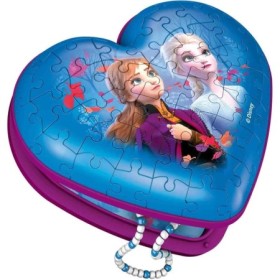 Puzzle 3D cutie inima Frozen 54 piese